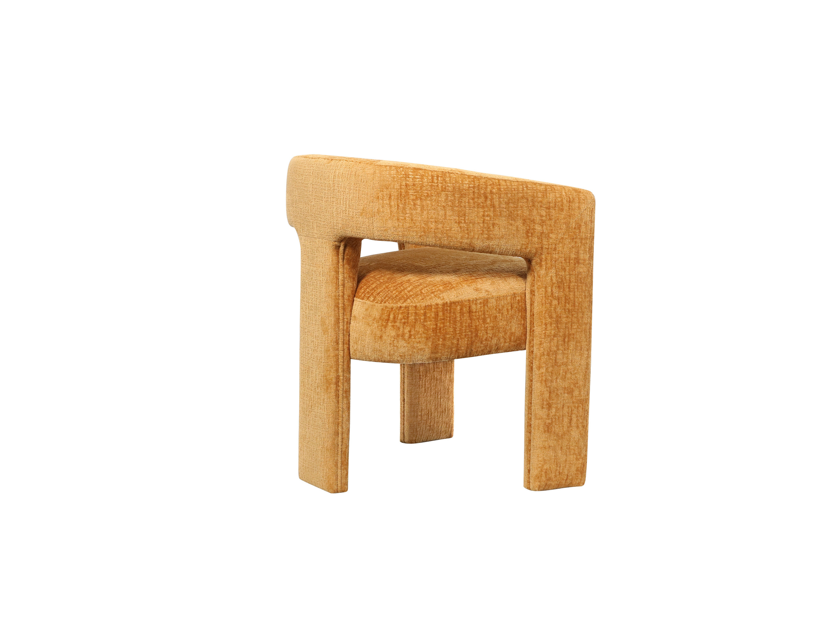 Minkšta kėdė LEITH, aukso oranžinė, 62x58x75 cm