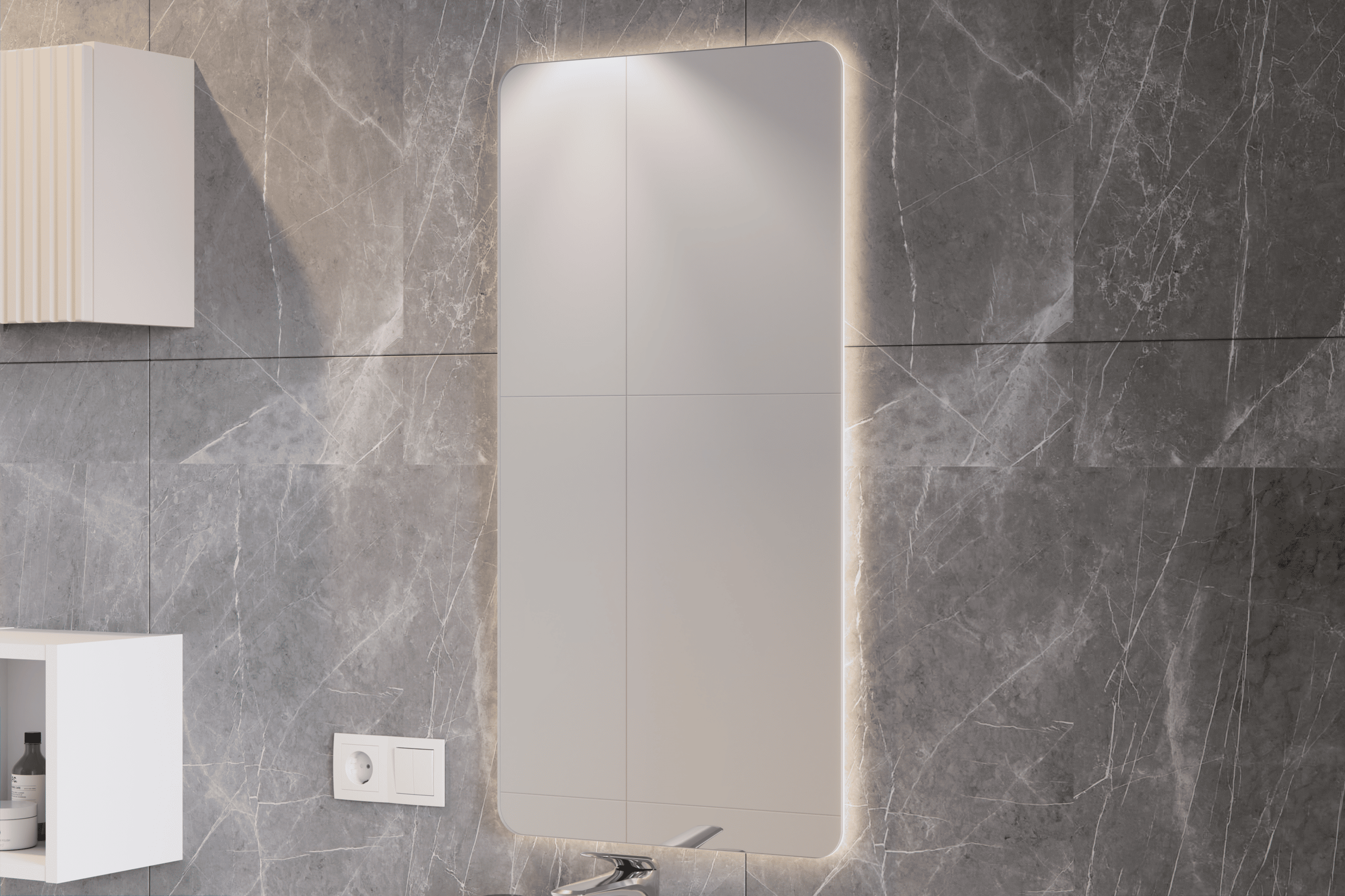 Pakabinamas LED veidrodis DIANA, 40x80 cm