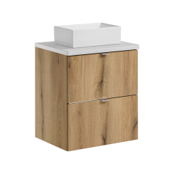 Pakabinama vonios spintelė su stalviršiumi 825W NOVA OAK