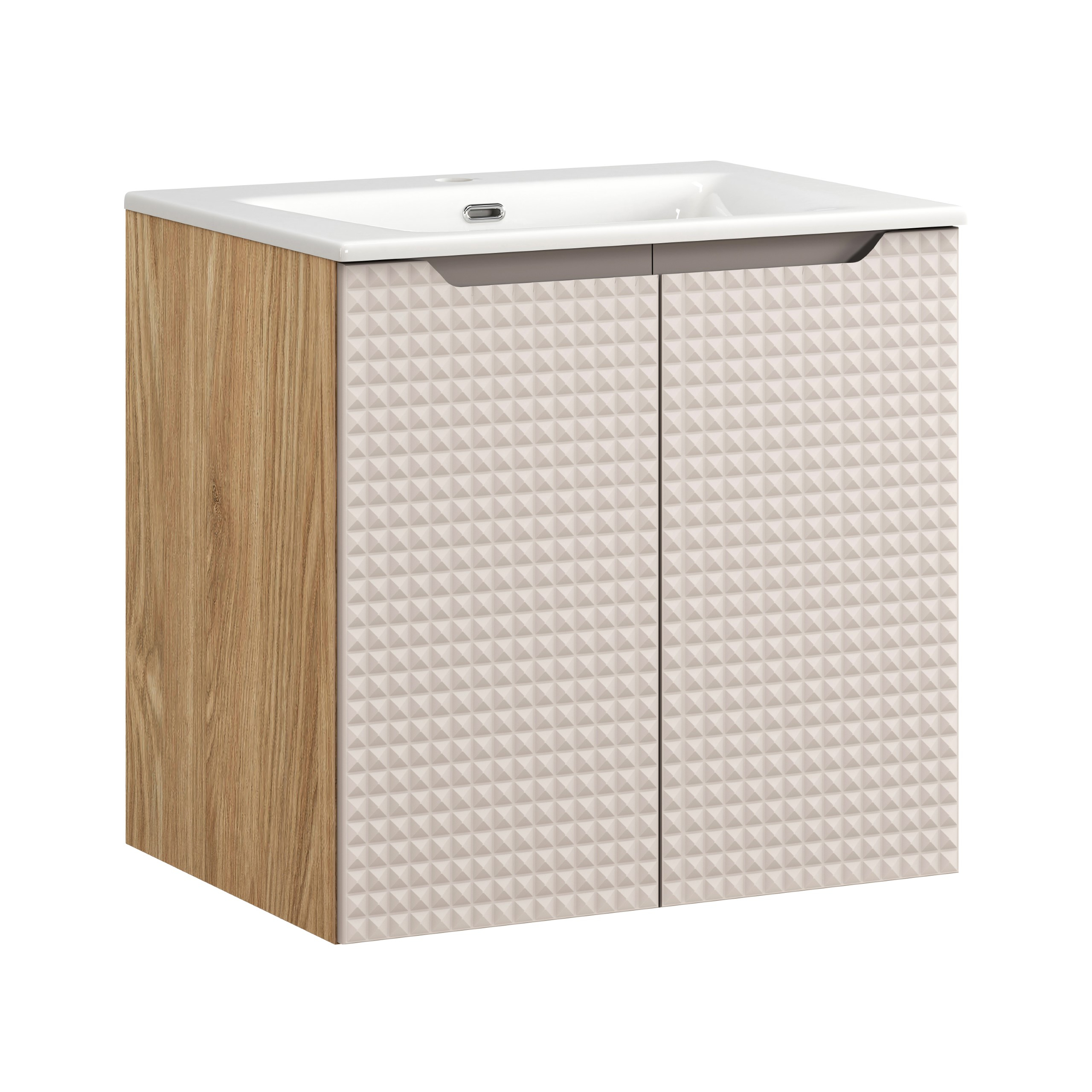 Pakabinama vonios spintelė su praustuvu 826D LUXOR BEIGE