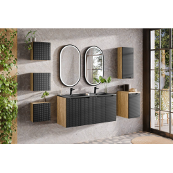 Pakabinama vonios spintelė 833 LUXOR NERO