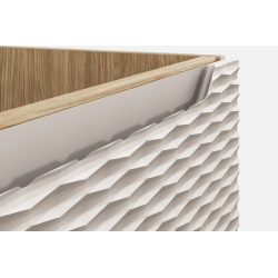 Pakabinama vonios spintelė su praustuvu 826D OCEAN BEIGE