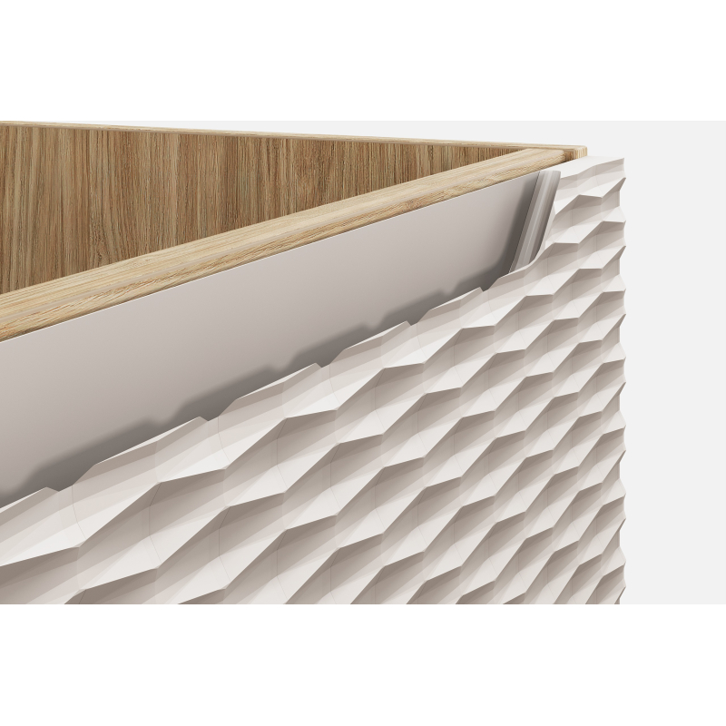 Pakabinama vonios spintelė su praustuvu 826D OCEAN BEIGE
