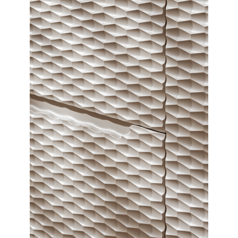 Pakabinama vonios spintelė su praustuvu 826D OCEAN BEIGE