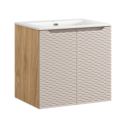 Pakabinama vonios spintelė su praustuvu 826D OCEAN BEIGE