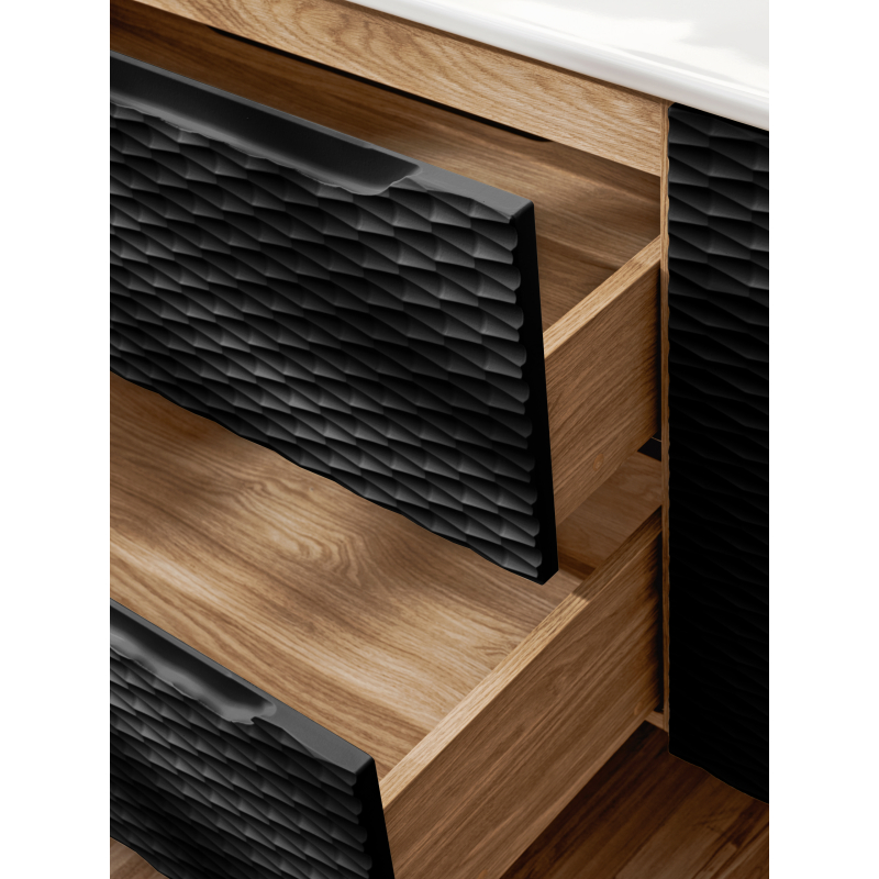 Pakabinama vonios spintelė su praustuvu 812 OCEAN NERO