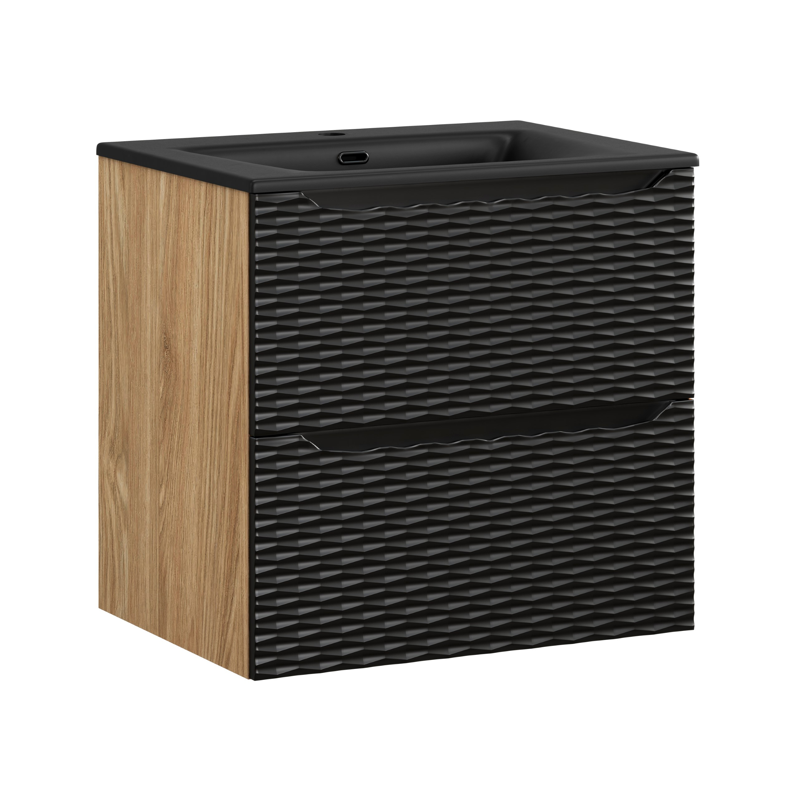 Pakabinama vonios spintelė su praustuvu 826 OCEAN NERO