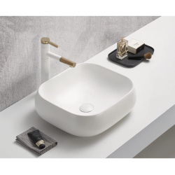 Pakabinama vonios spintelė su praustuvu 826A LUXOR BEIGE