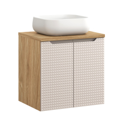 Pakabinama vonios spintelė su praustuvu 826A LUXOR BEIGE