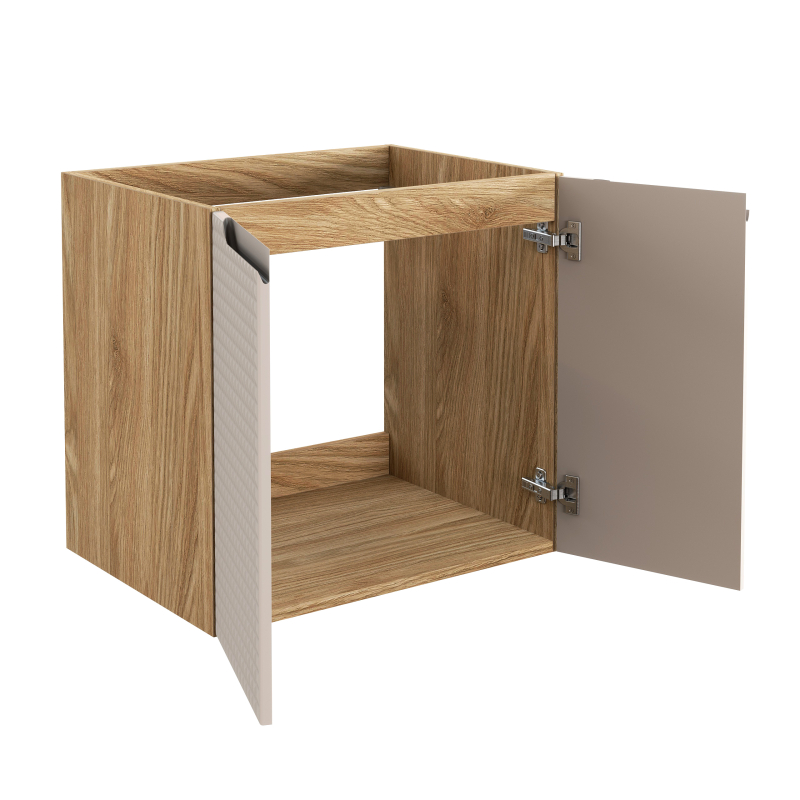 Pakabinama vonios spintelė su praustuvu 826A LUXOR BEIGE