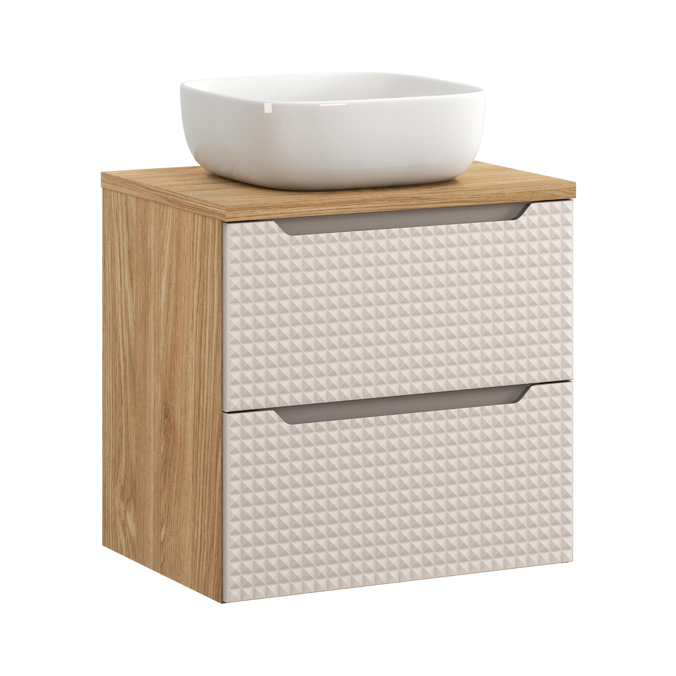 Pakabinama vonios spintelė su praustuvu 826B LUXOR BEIGE