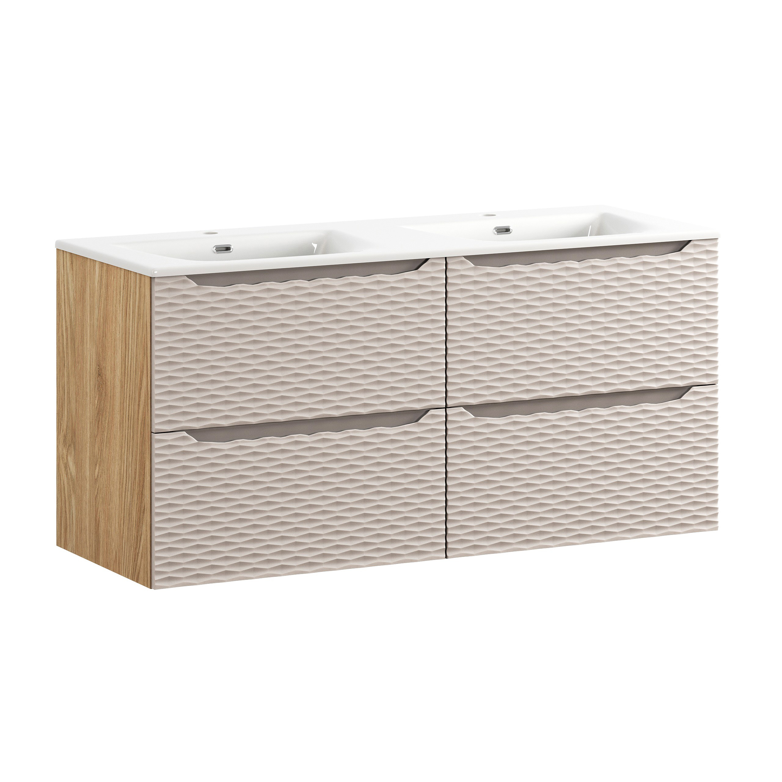 Pakabinama vonios spintelė su praustuvu 812D OCEAN BEIGE