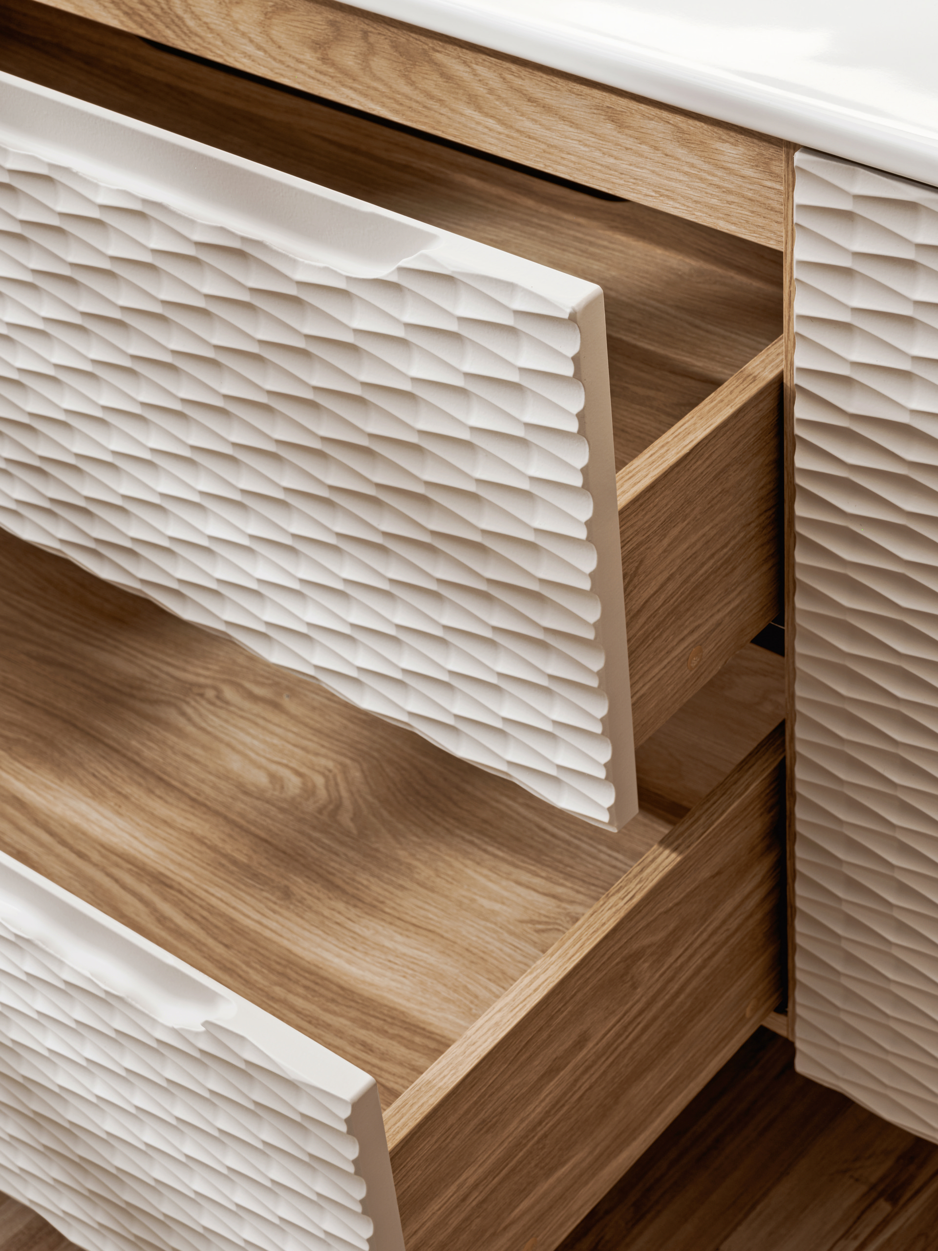 Pakabinama vonios spintelė su stalviršiumi 827 OCEAN BEIGE
