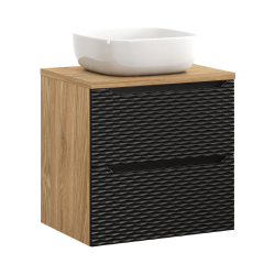 Pakabinama vonios spintelė su praustuvu 826B OCEAN NERO