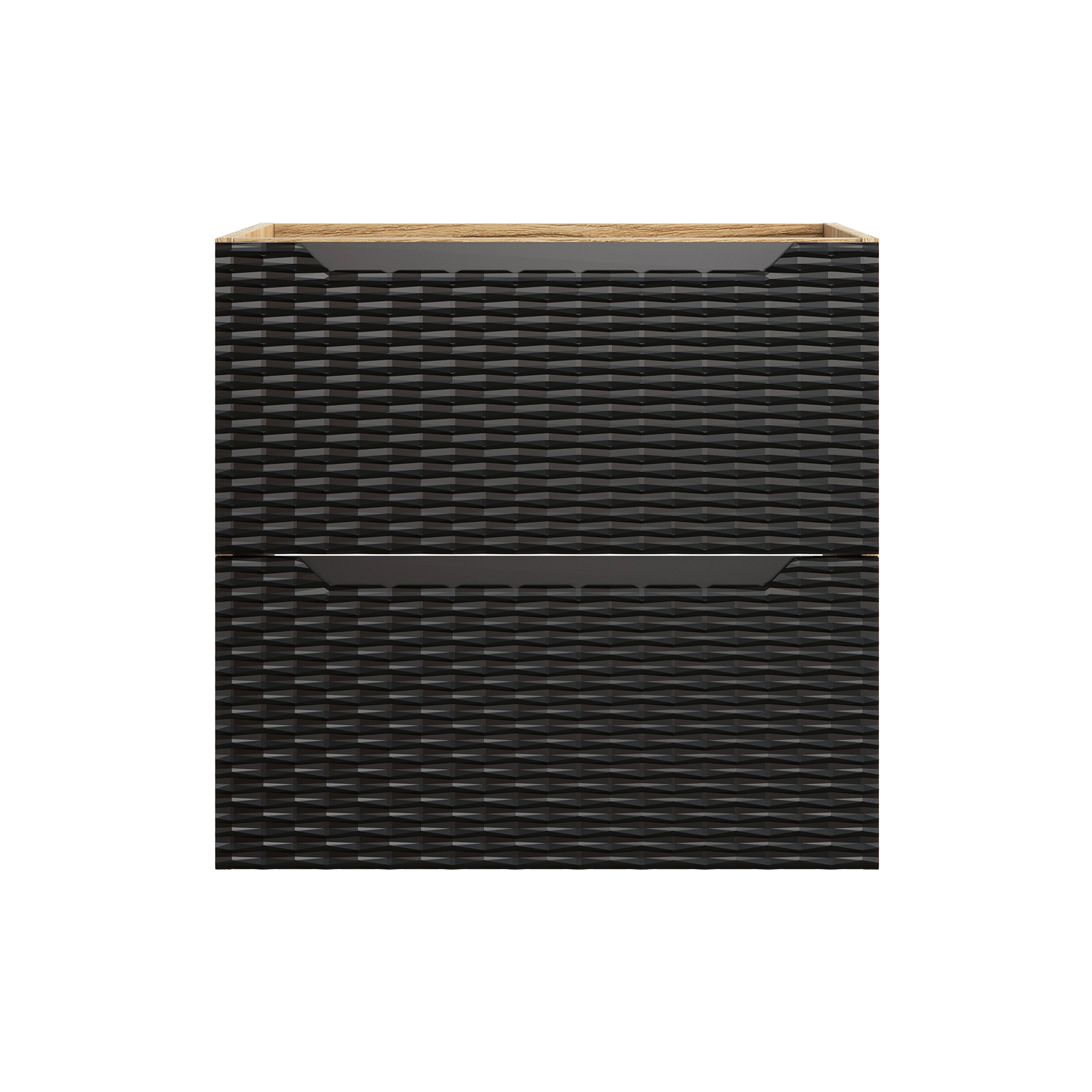 Pakabinama vonios spintelė su praustuvu 826B OCEAN NERO