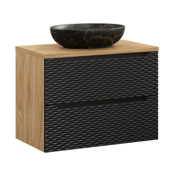 Pakabinama vonios spintelė su praustuvu 828A OCEAN NERO