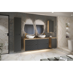 Pakabinama vonios spintelė su stalviršiumi 829 OCEAN NERO