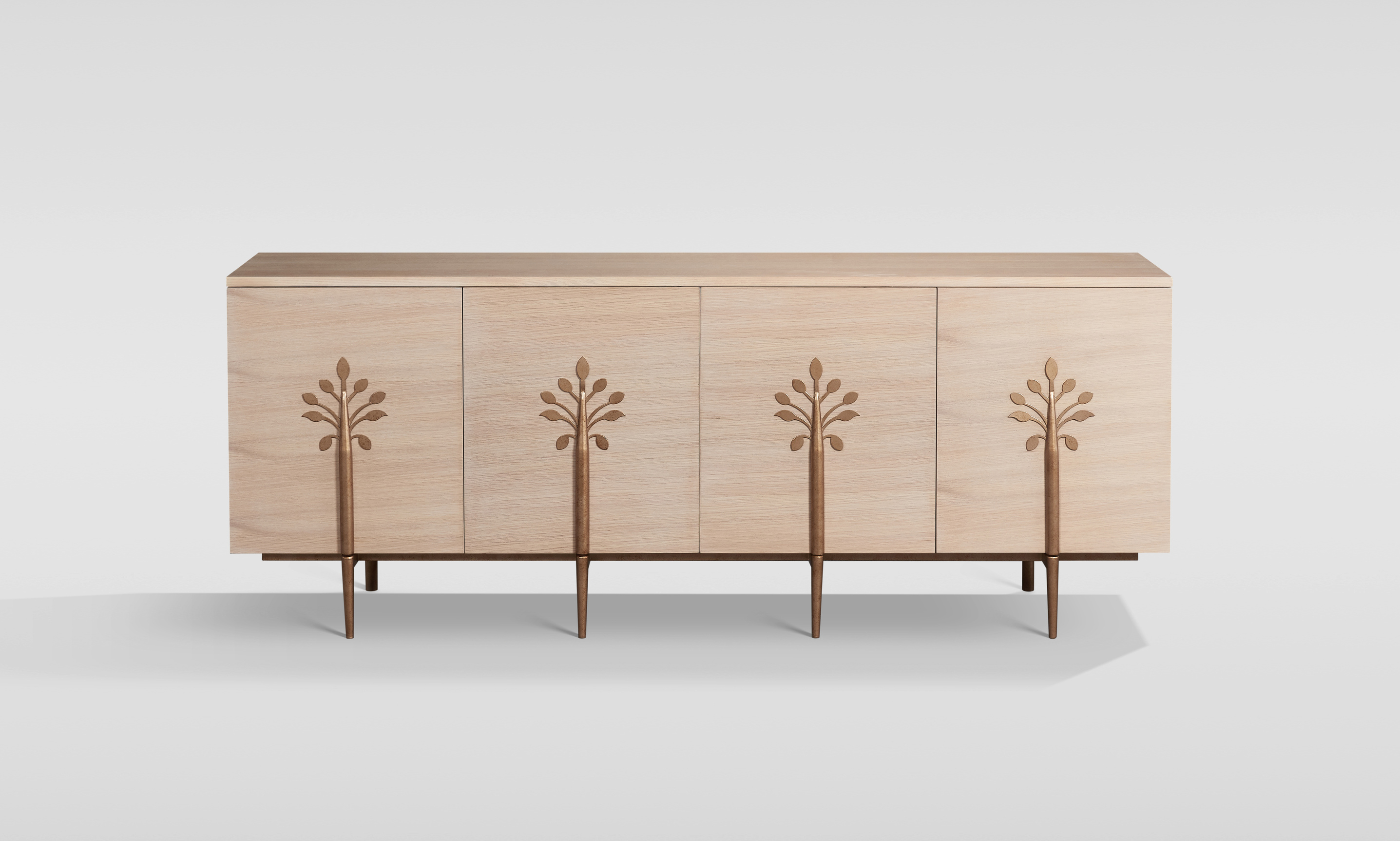 Spintelė STILI, šviesaus medžio, 180x40x76 cm