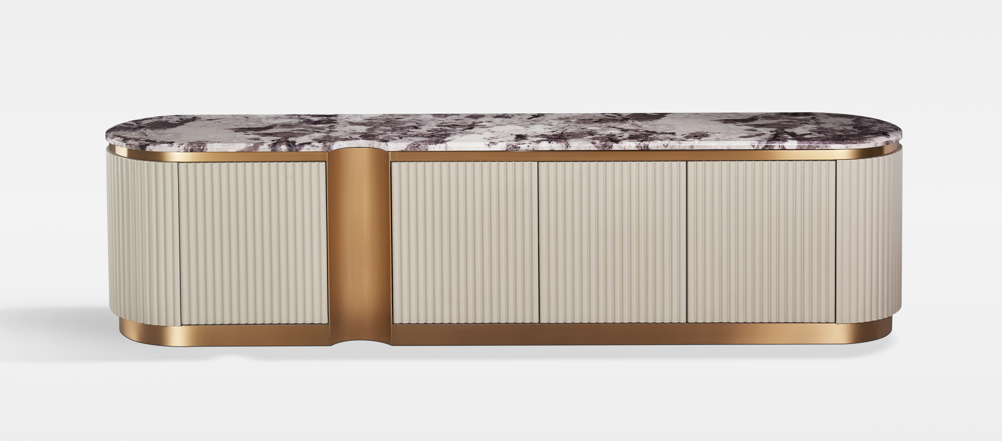 TV spintelė STILI, kreminė, 200x40x50 cm