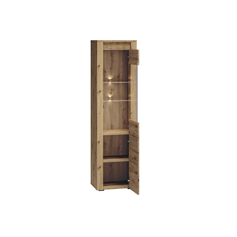 Siaura vitrina VANO, 55x40x200 cm