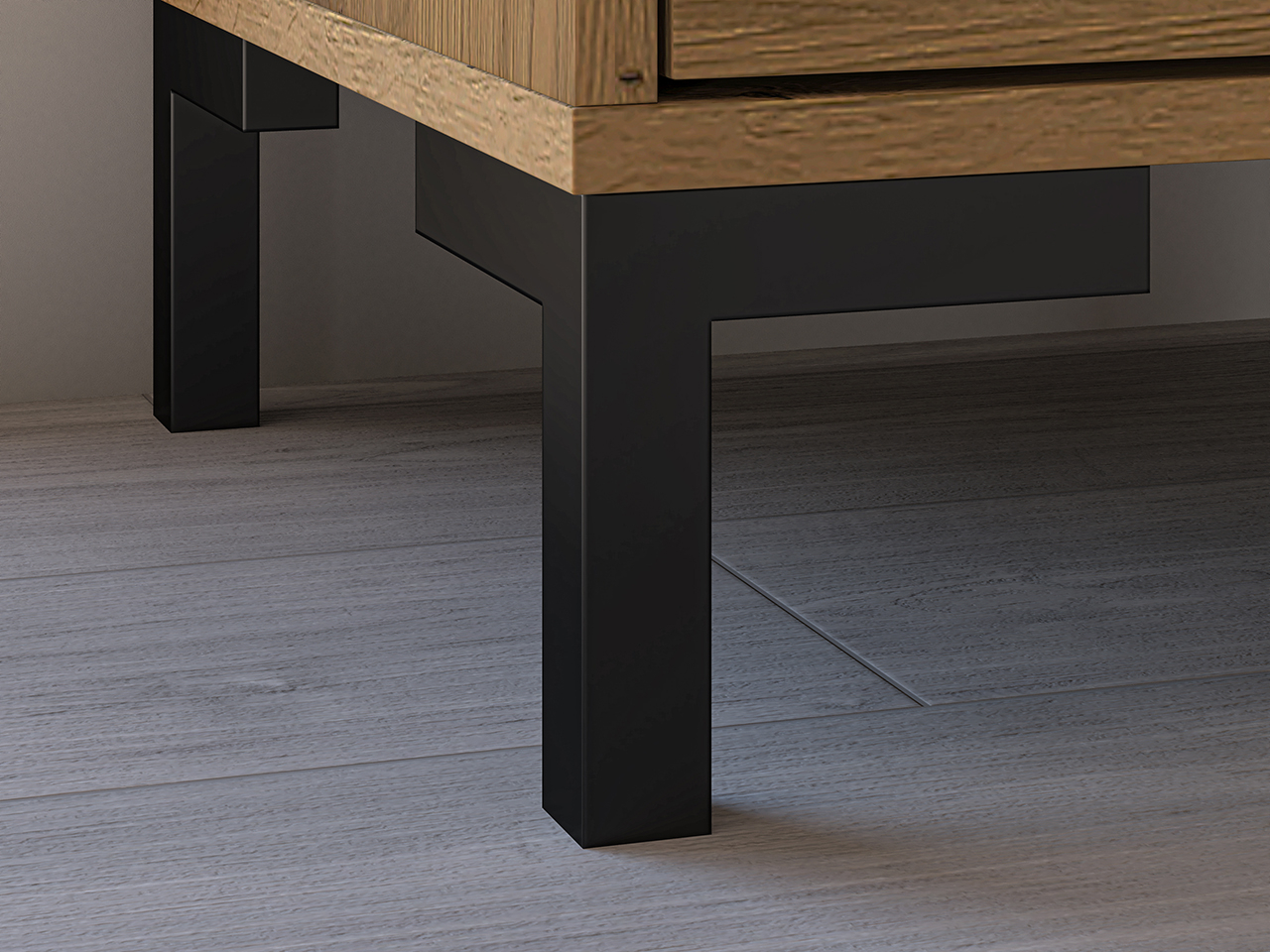 Aukšta vitrina CORI, 55x40x200 cm