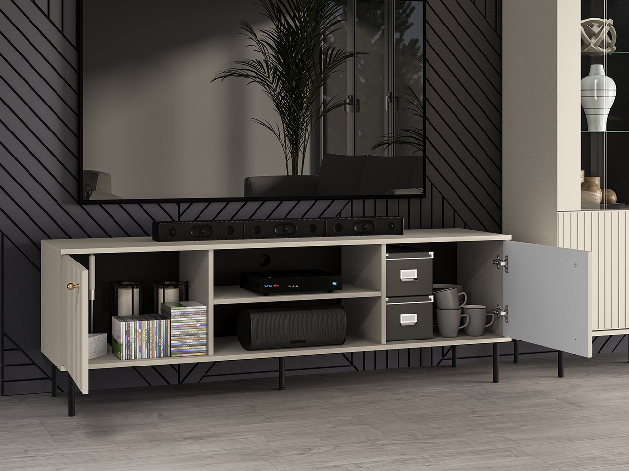 TV spintelė SOPHIA, kašmyro, 160x40x53 cm