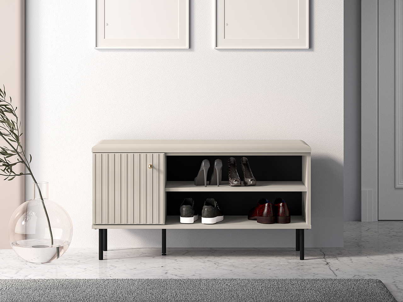 Batų spintelė SOPHIA, kašmyro, 102x34x55 cm