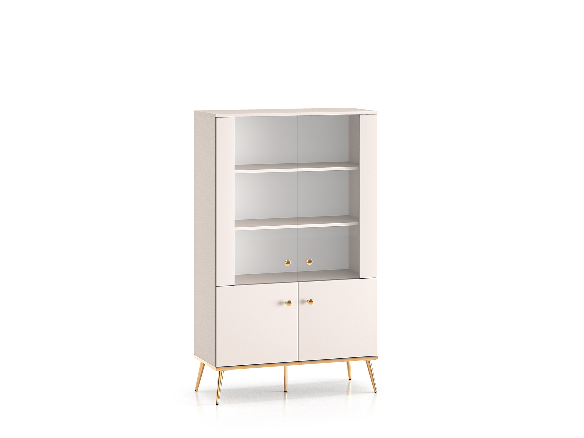 Dvidurė vitrina SELGA, 92x40x152 cm