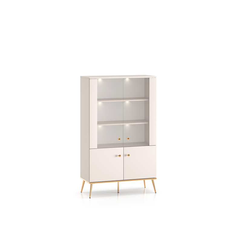 Dvidurė vitrina SELGA, 92x40x152 cm