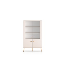 Dvidurė vitrina SELGA, 92x40x152 cm