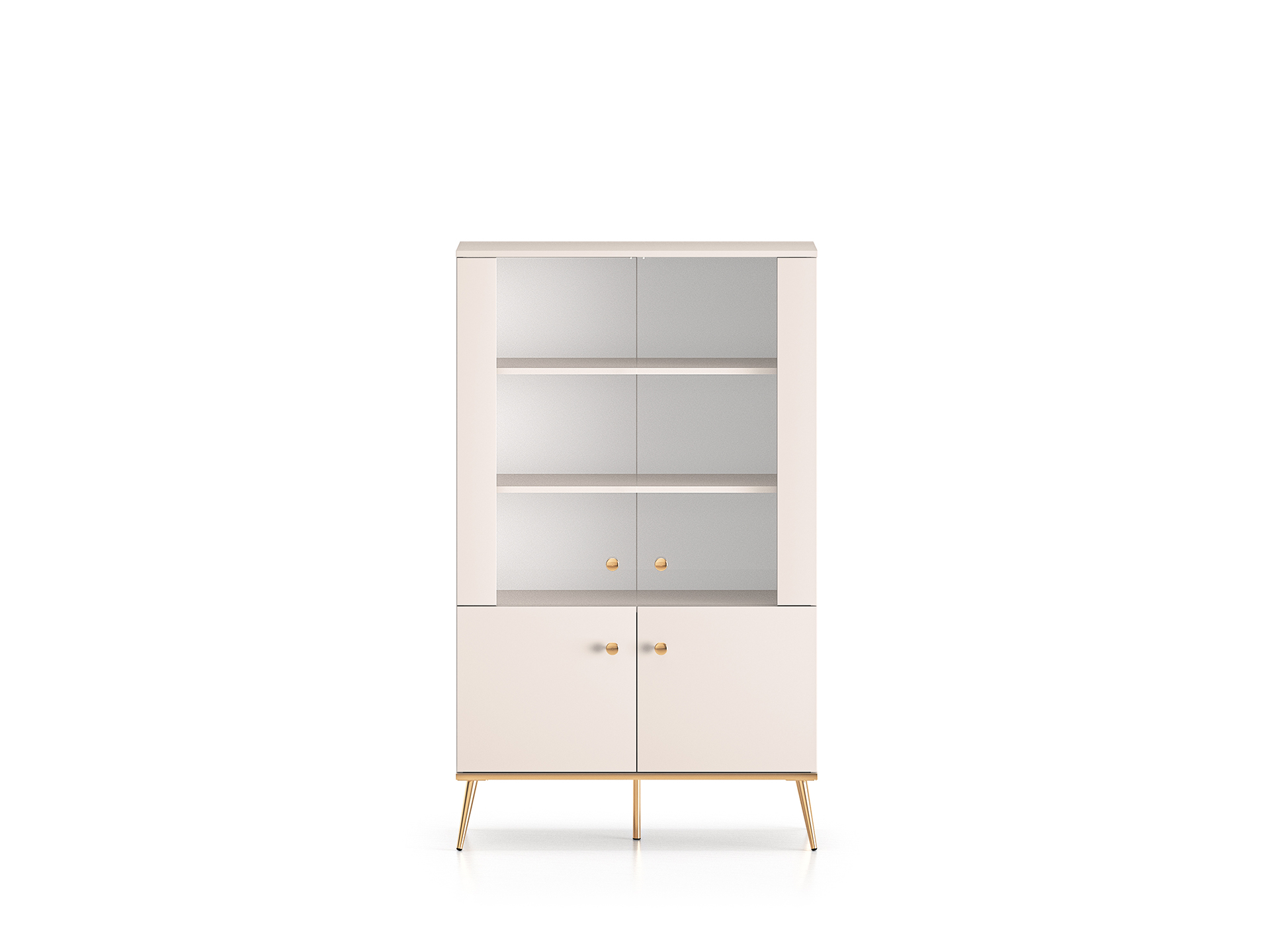 Dvidurė vitrina SELGA, 92x40x152 cm