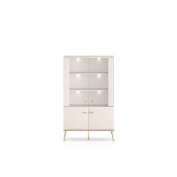 Dvidurė vitrina SELGA, 92x40x152 cm