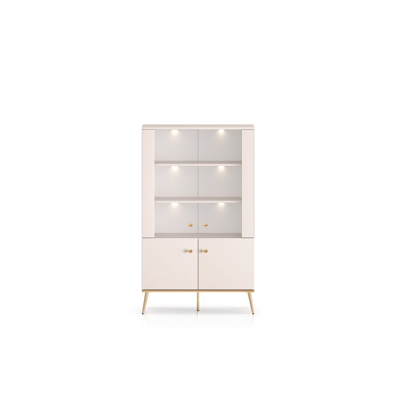 Dvidurė vitrina SELGA, 92x40x152 cm