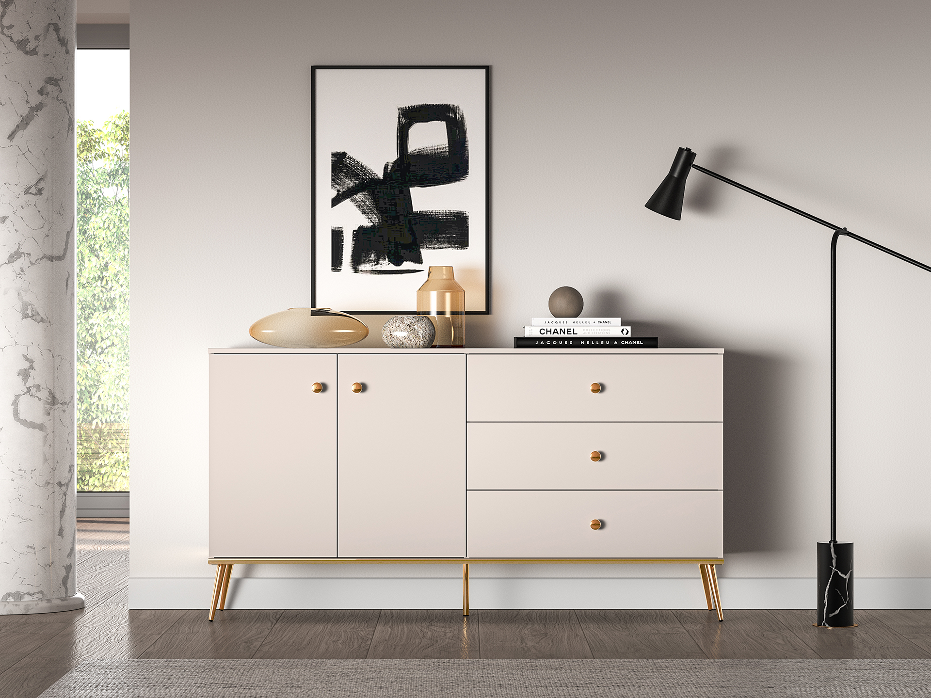 Komoda SELGA, 160x40x85 cm