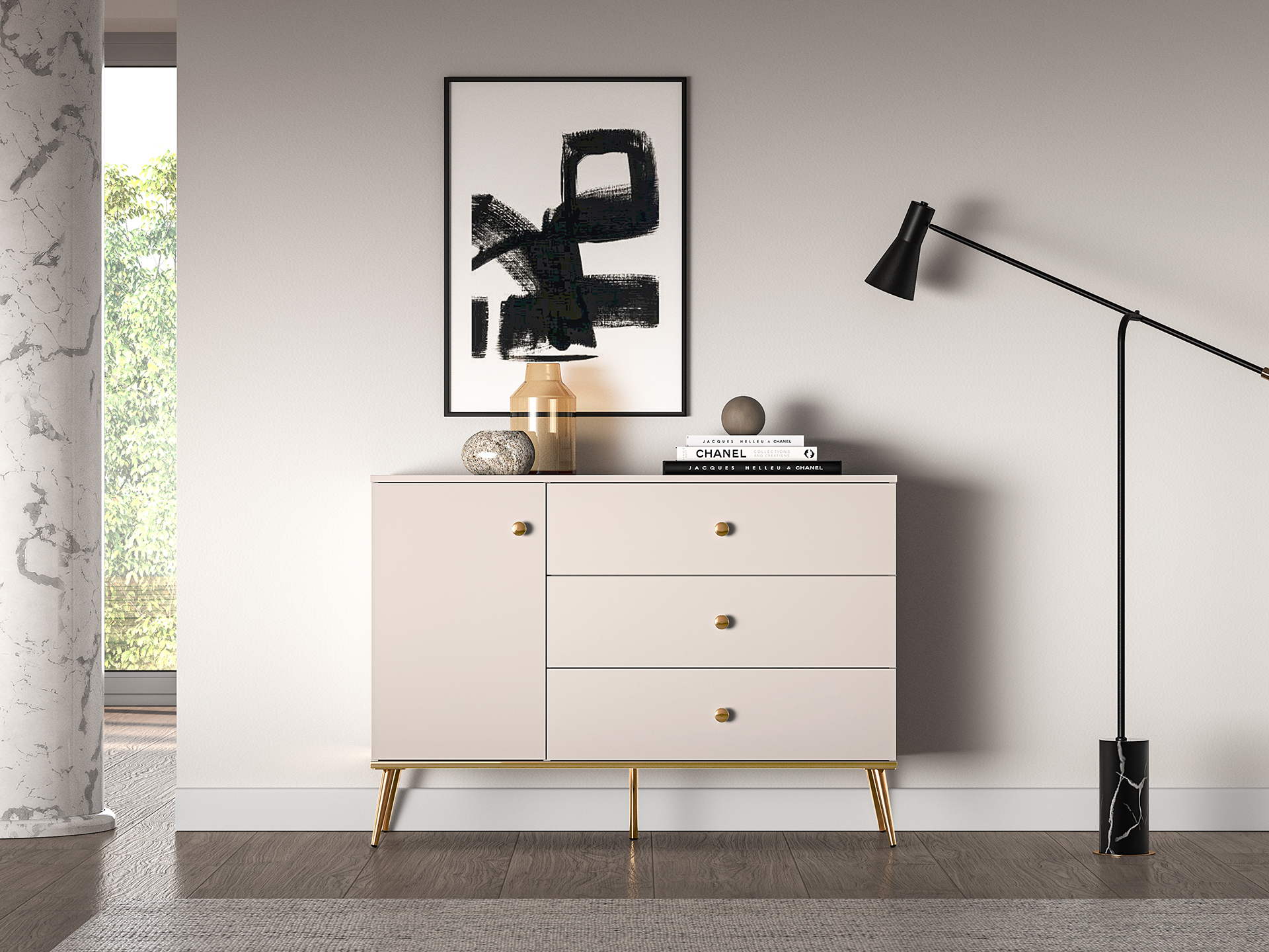 Komoda SELGA, 120x40x85 cm