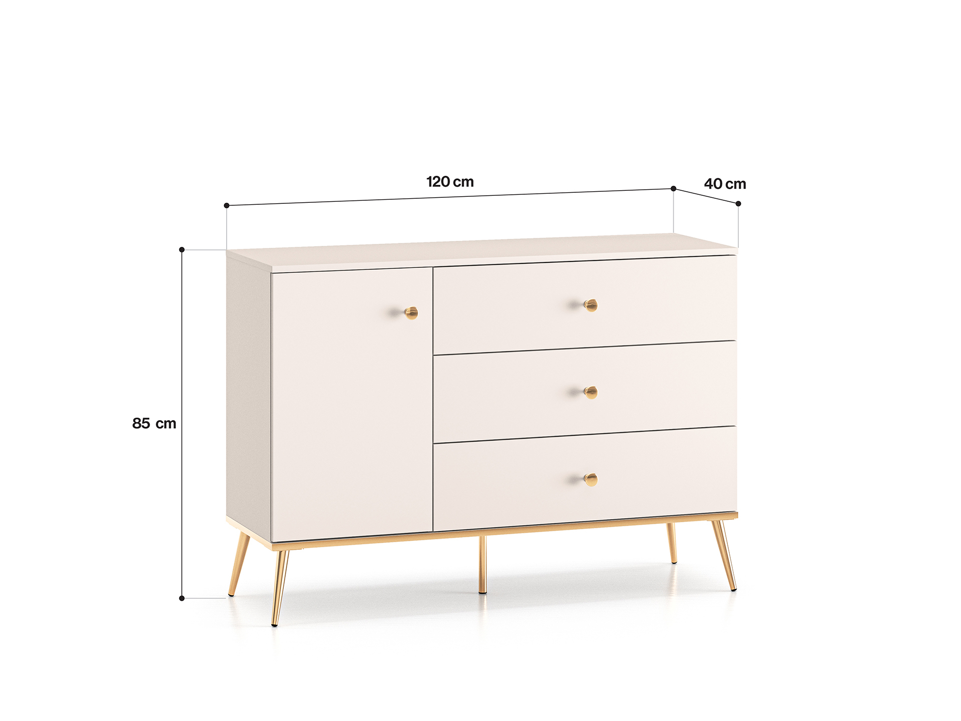 Komoda SELGA, 120x40x85 cm