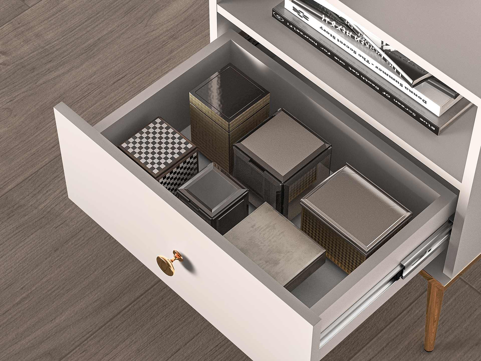 Naktinis staliukas SELGA, 50x34x54 cm