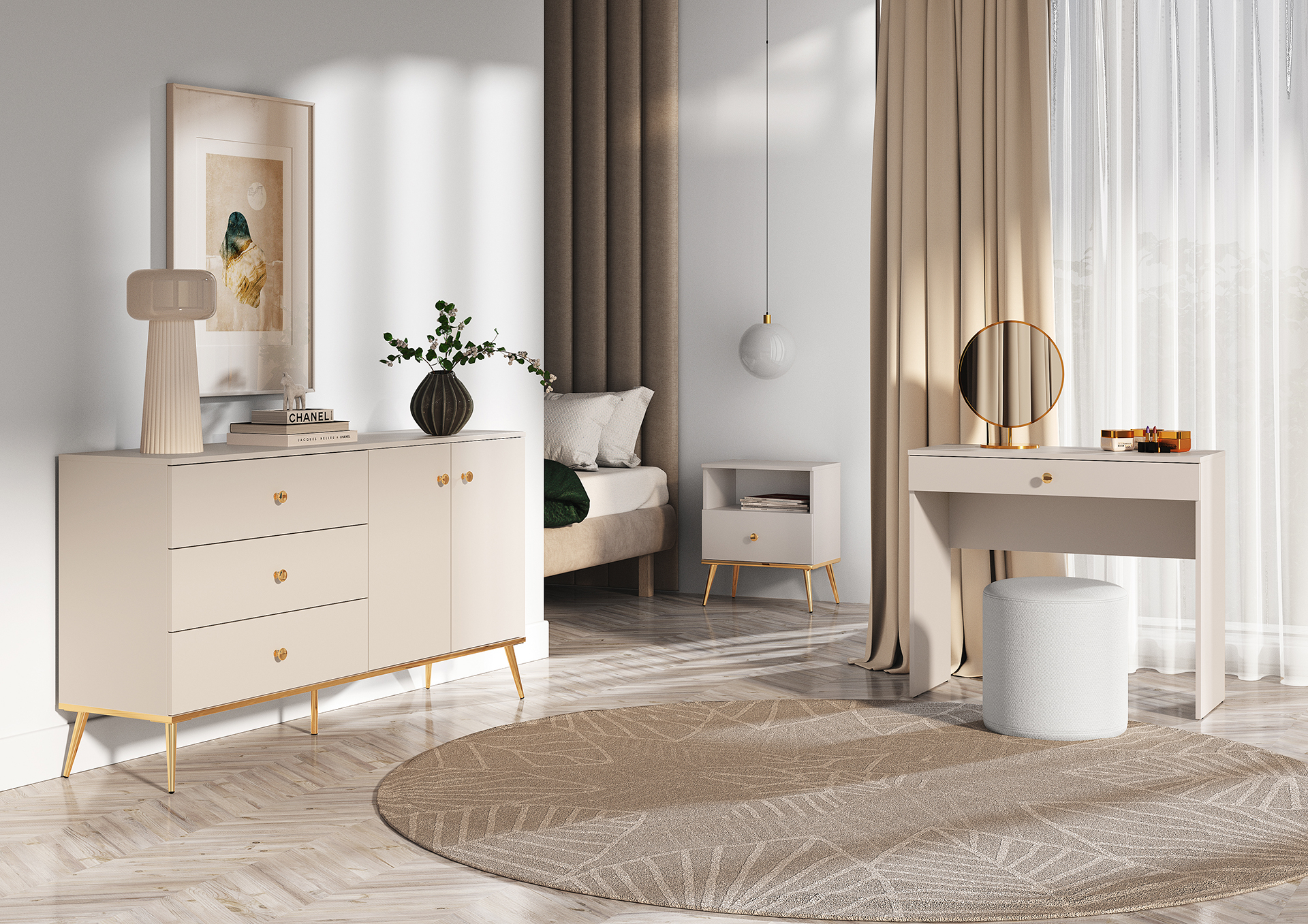 Naktinis staliukas SELGA, 50x34x54 cm