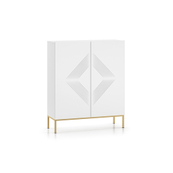 Spintelė CLARI, aukso pagrindas, 100x37x120 cm