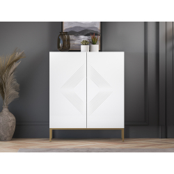 Spintelė CLARI, aukso pagrindas, 100x37x120 cm