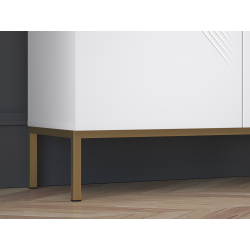 Spintelė CLARI, aukso pagrindas, 100x37x120 cm