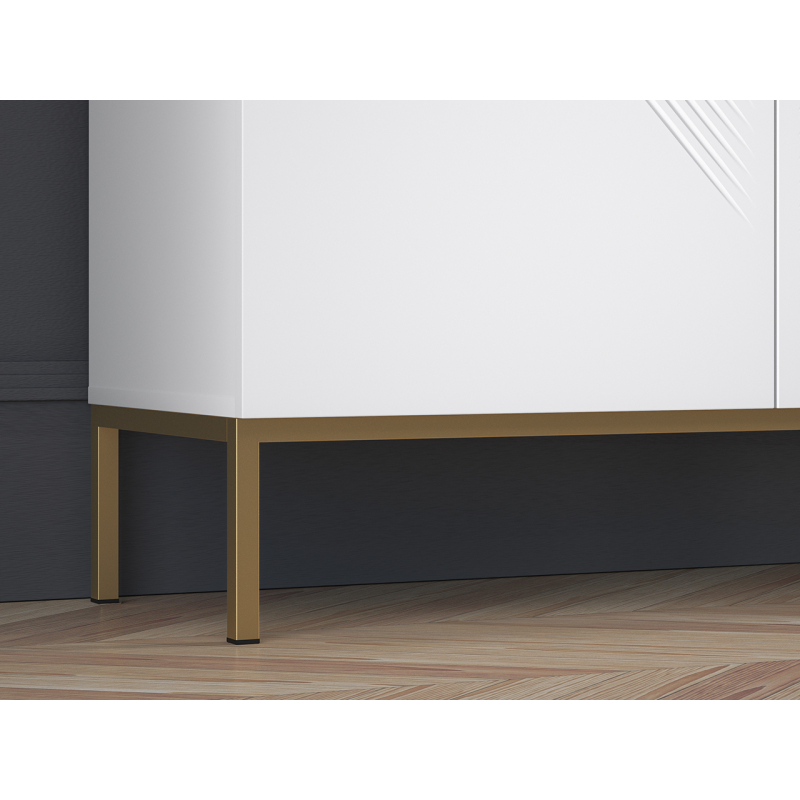 Spintelė CLARI, aukso pagrindas, 100x37x120 cm