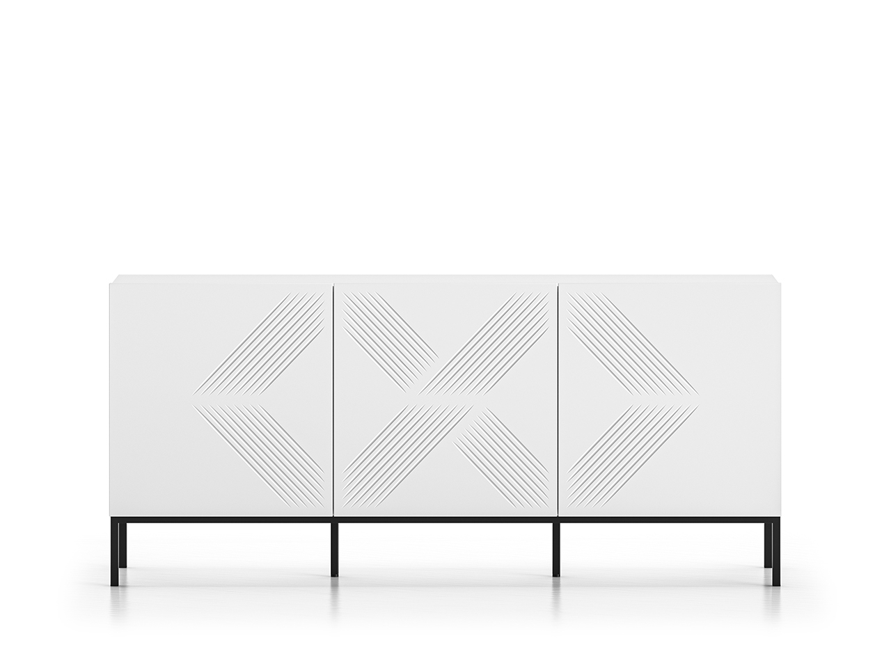 Spintelė CLARI, juodas pagrindas, 170x37x77 cm