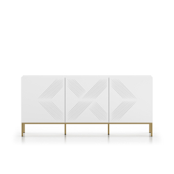 Spintelė CLARI, aukso pagrindas, 170x37x77 cm