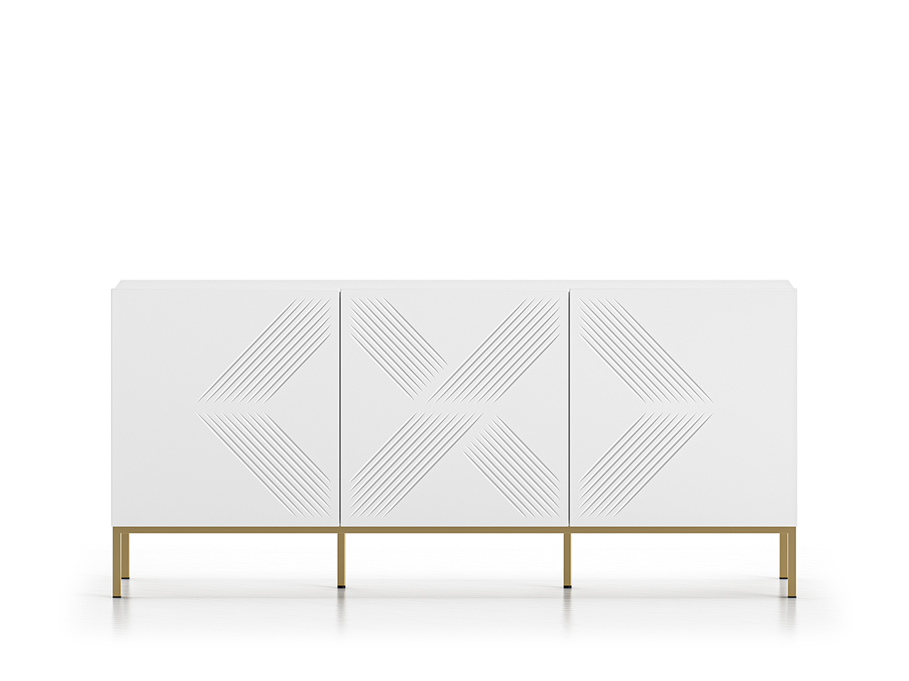 Spintelė CLARI, aukso pagrindas, 170x37x77 cm