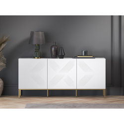 Spintelė CLARI, aukso pagrindas, 170x37x77 cm