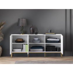 Spintelė CLARI, aukso pagrindas, 170x37x77 cm