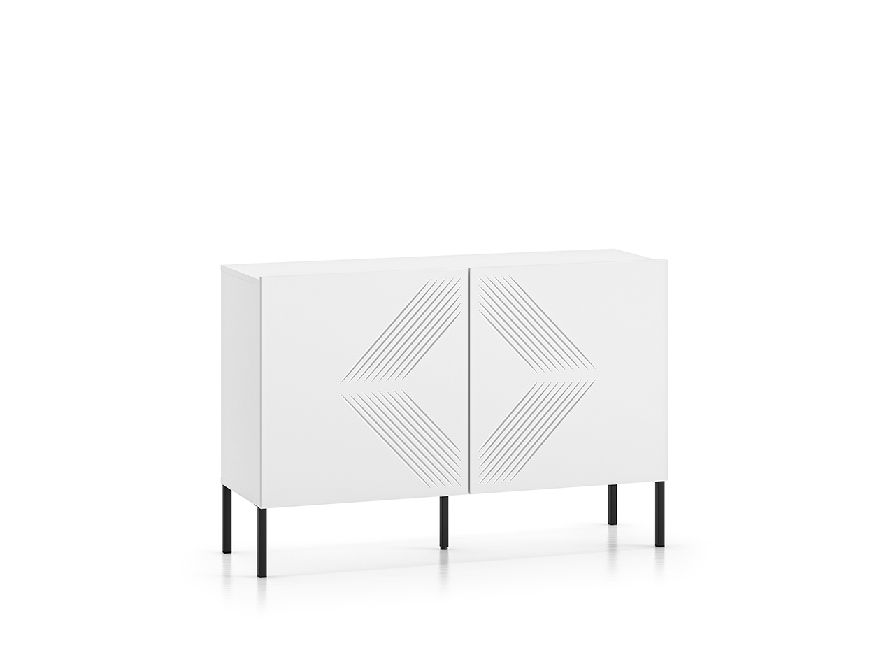 Spintelė CLARI, juodos kojelės, 114x37x77 cm