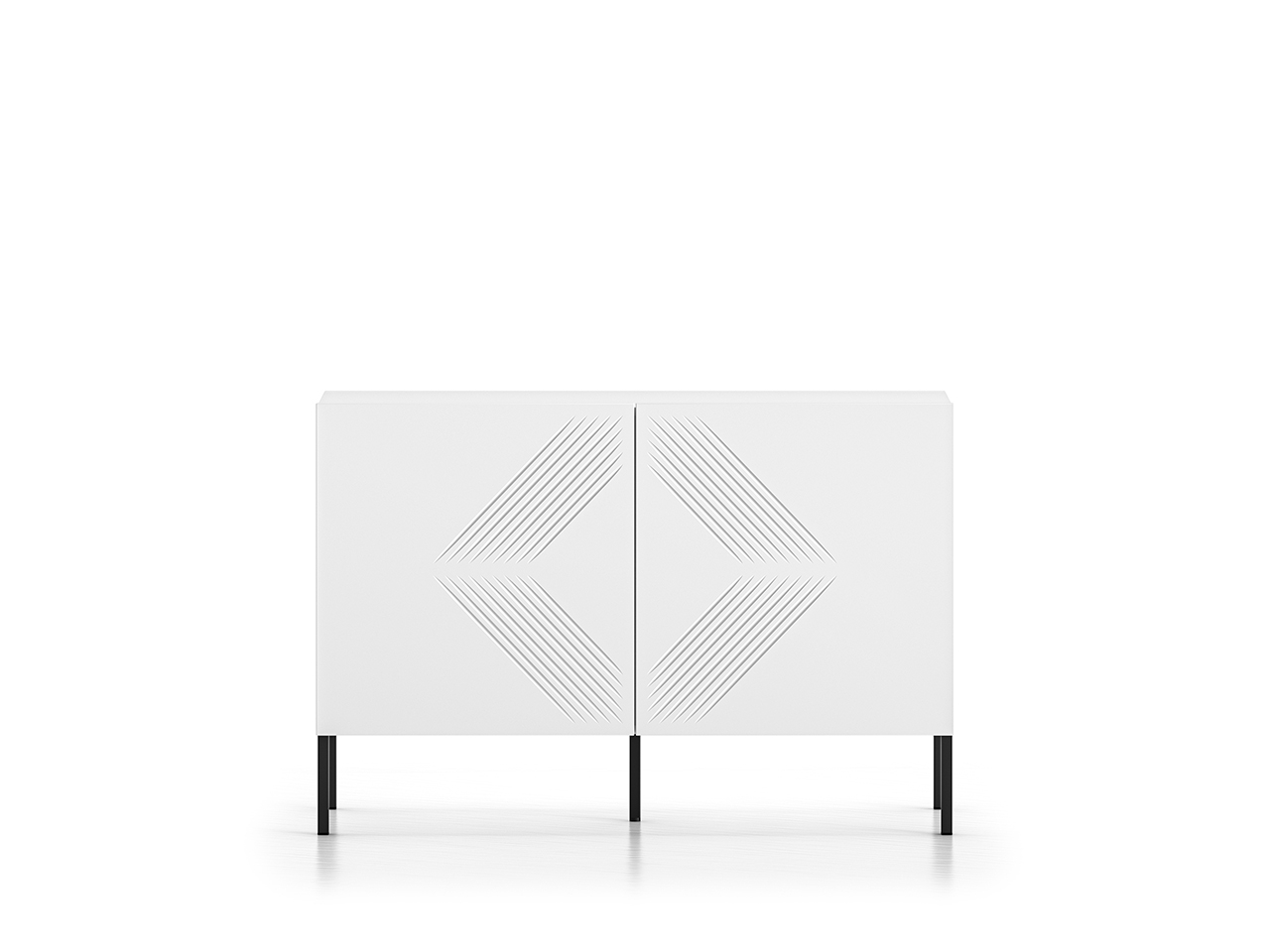 Spintelė CLARI, juodos kojelės, 114x37x77 cm