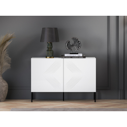 Spintelė CLARI, juodos kojelės, 114x37x77 cm